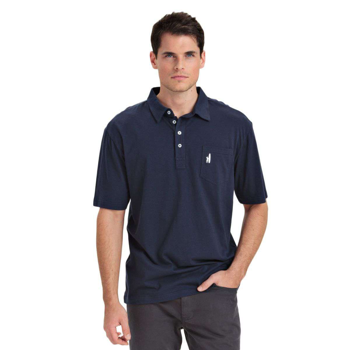 The Original 4-Button Polo in Navy by Johnnie-O - Country Club Prep