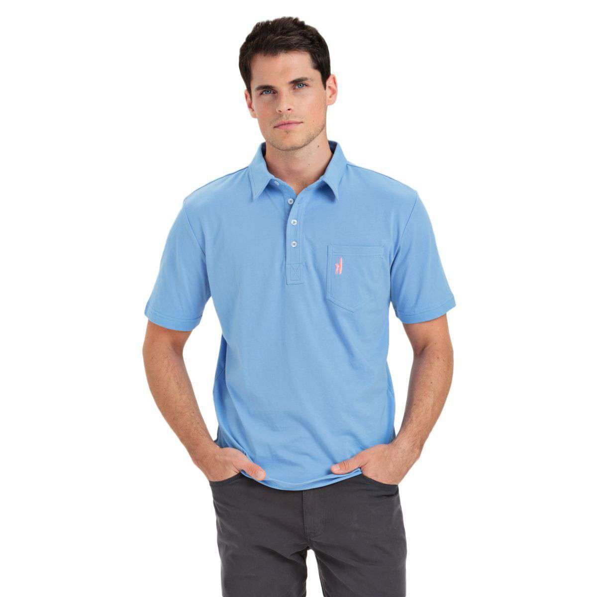 The Original 4-Button Polo in Vista by Johnnie-O - Country Club Prep