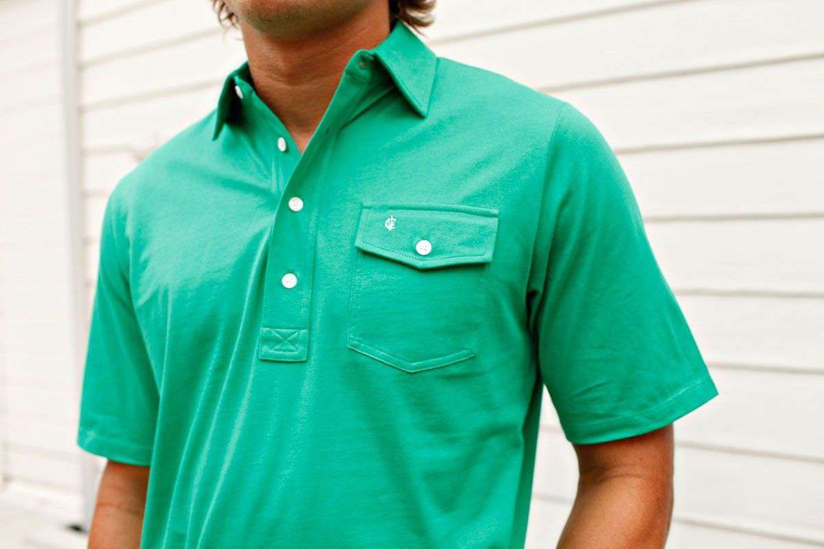 The Players Shirt in Augusta Green by Criquet - Country Club Prep