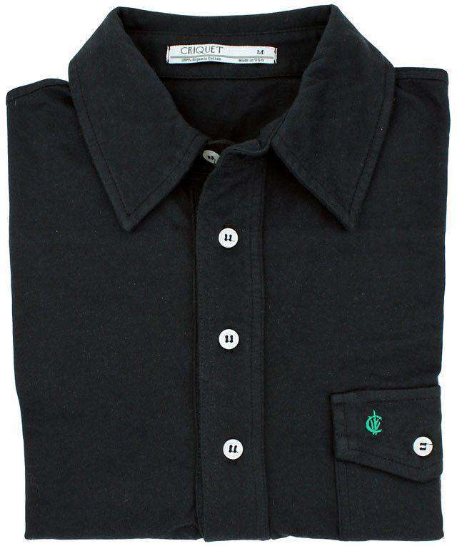 The Players Shirt in Black by Criquet - Country Club Prep