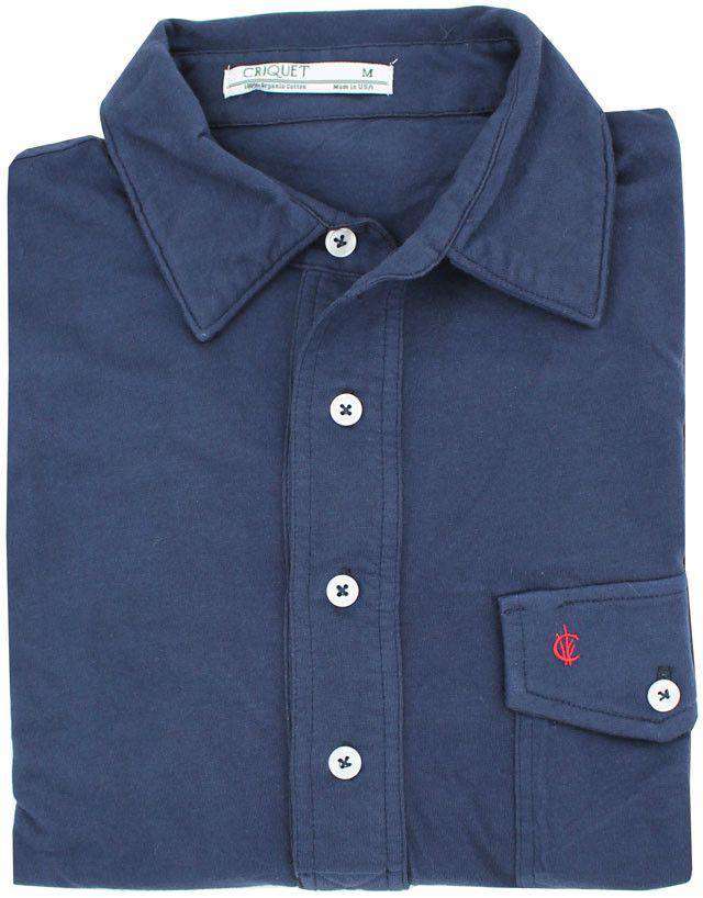 The Players Shirt in Peacoat Navy by Criquet - Country Club Prep