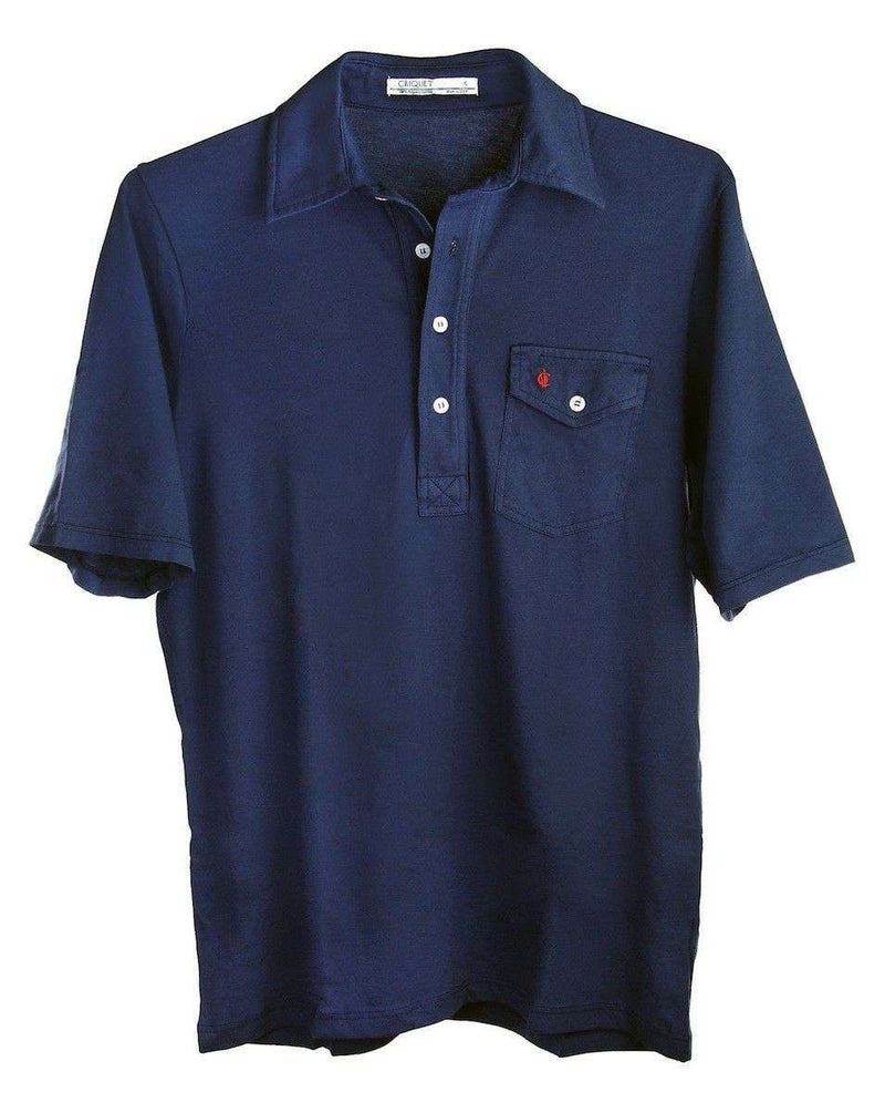 The Players Shirt in Peacoat Navy by Criquet - Country Club Prep