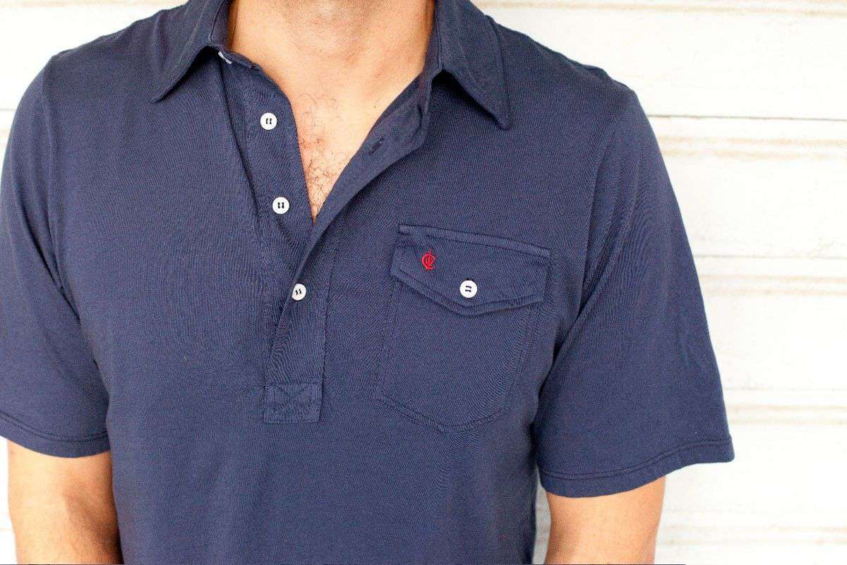 The Players Shirt in Peacoat Navy by Criquet - Country Club Prep