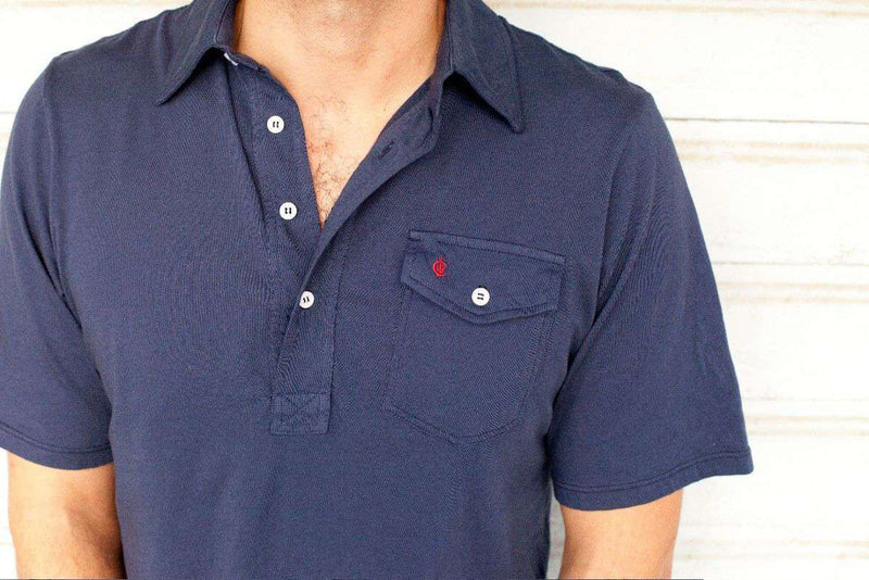 The Players Shirt in Peacoat Navy by Criquet - Country Club Prep