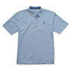 The Prep-Formance Bunker Striped Polo in Breaker Blue by Johnnie-O - Country Club Prep