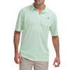 The Prep-Formance Bunker Striped Polo in Bright Mint by Johnnie-O - Country Club Prep