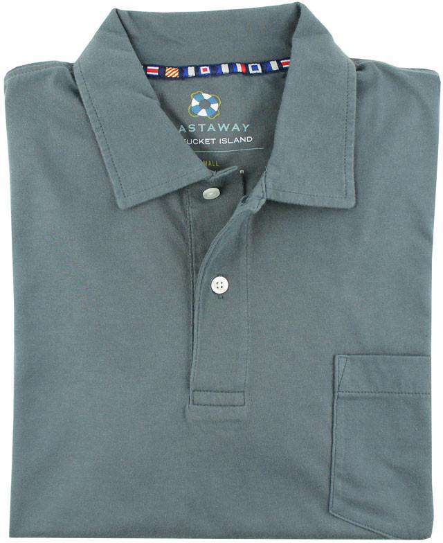 The Salt Spray Polo Shirt in Nantucket Navy by Castaway Clothing - Country Club Prep