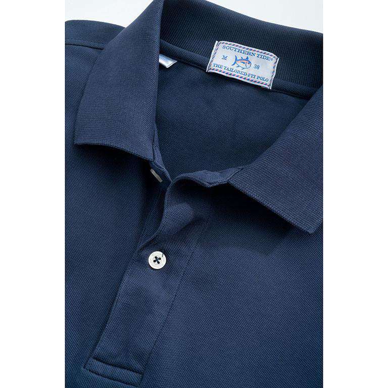 The Weathered Skipjack Polo in Dark & Stormy Navy by Southern Tide - Country Club Prep
