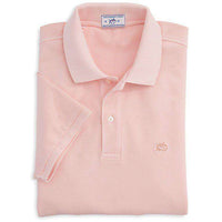 The Weathered Skipjack Polo in Reef Pink by Southern Tide - Country Club Prep