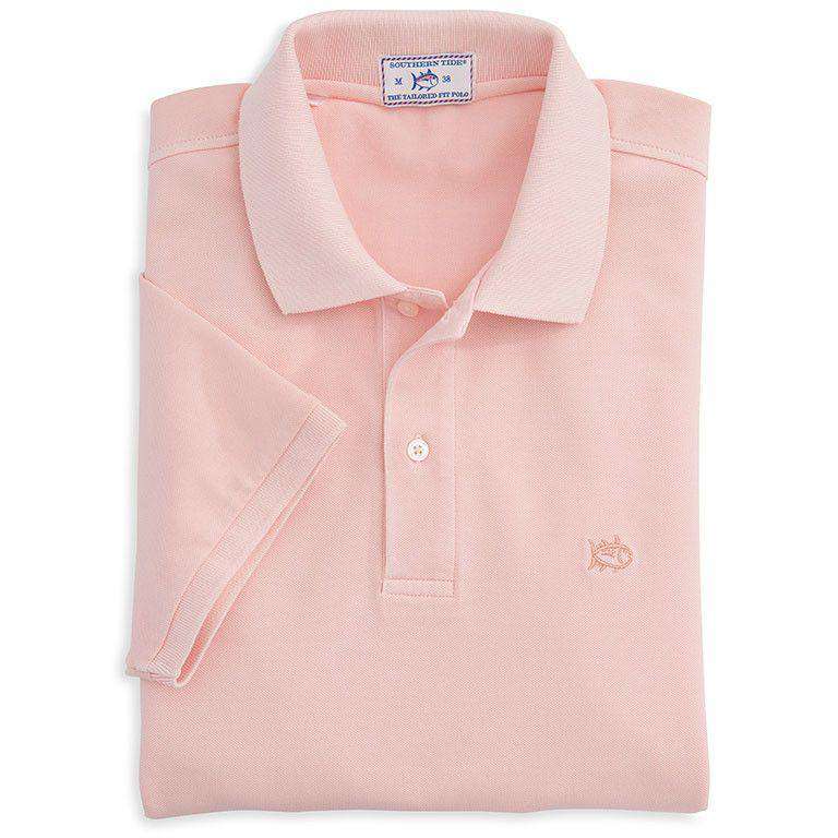 The Weathered Skipjack Polo in Reef Pink by Southern Tide - Country Club Prep