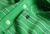 Thin Striped Players Shirt in Kelly Green by Criquet - Country Club Prep