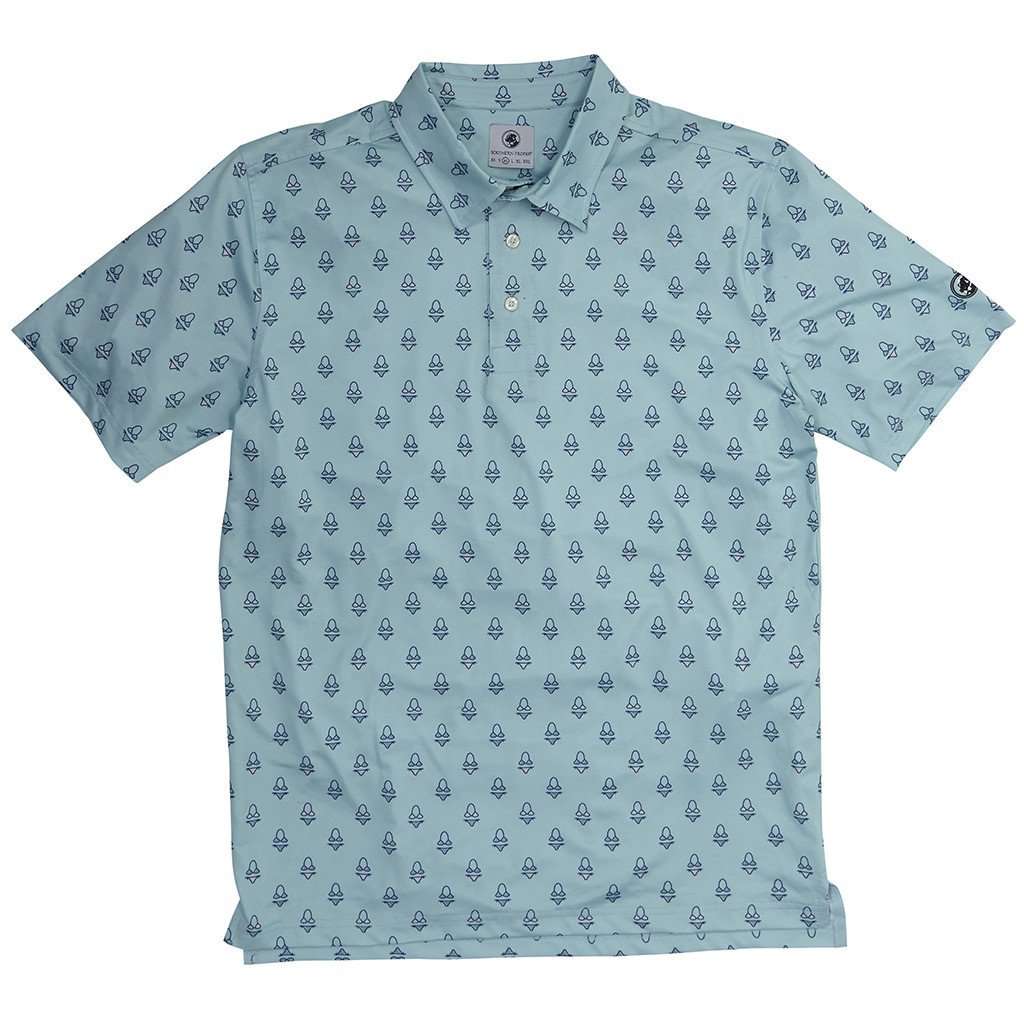 Topless Performance Polo in Pool by Southern Proper - Country Club Prep