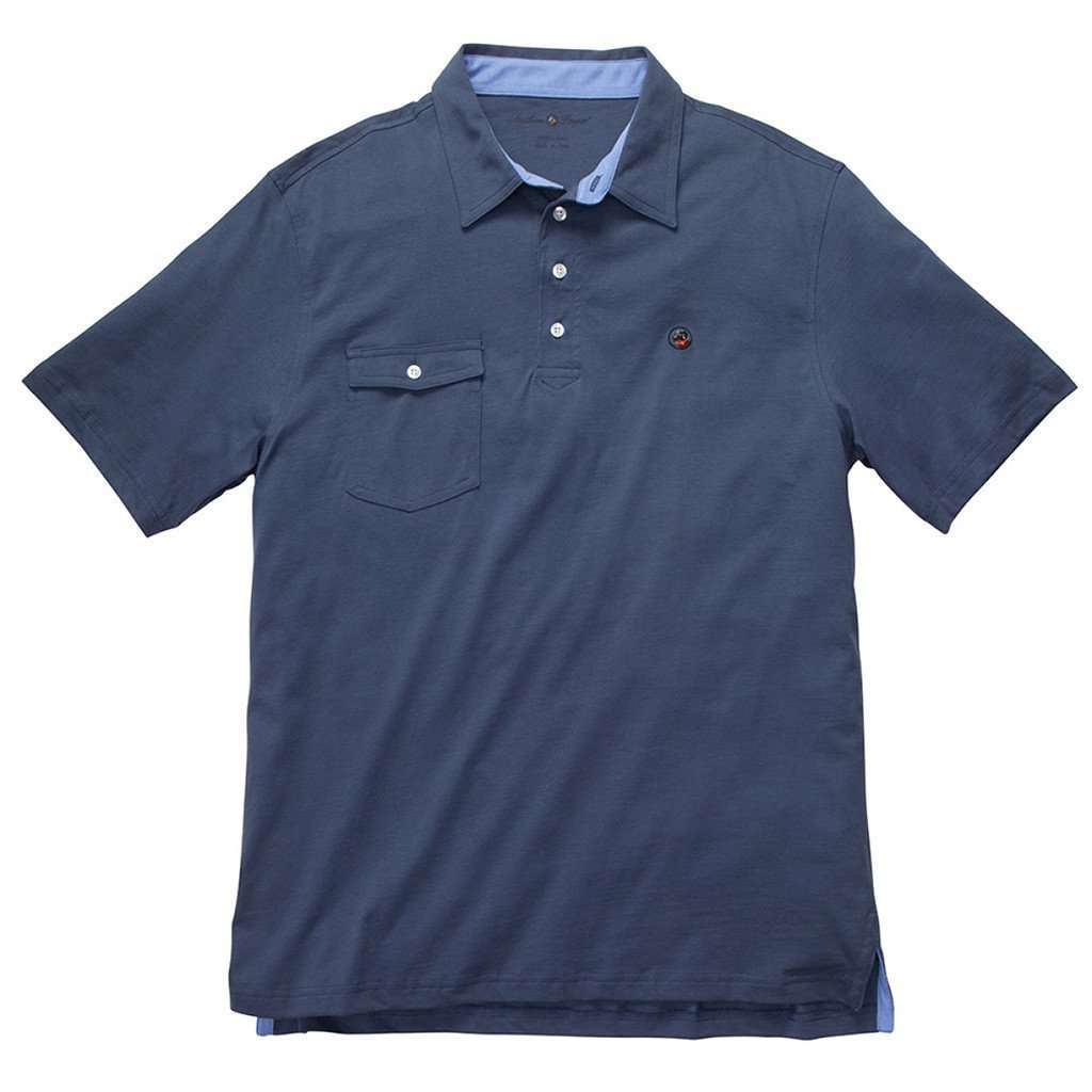 Tourney Golf Shirt in Navy by Southern Proper - Country Club Prep