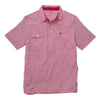 Tourney Golf Shirt in Red Stripe by Southern Proper - Country Club Prep