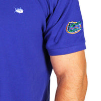 University of Florida Collegiate Skipjack Polo in University Blue by Southern Tide - Country Club Prep