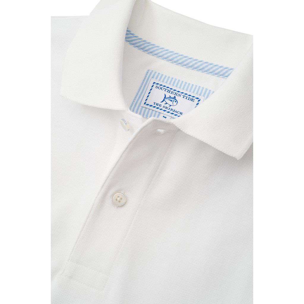 University of Kentucky Gameday Skipjack Polo in Classic White by Southern Tide - Country Club Prep