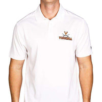 Virginia Cavaliers Performance Golf Polo in White by Under Armour - Country Club Prep
