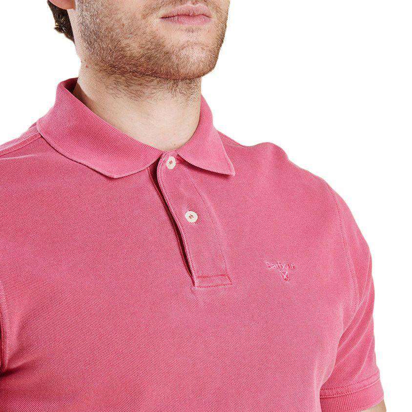 Washed Sports Polo in Fushia by Barbour - Country Club Prep