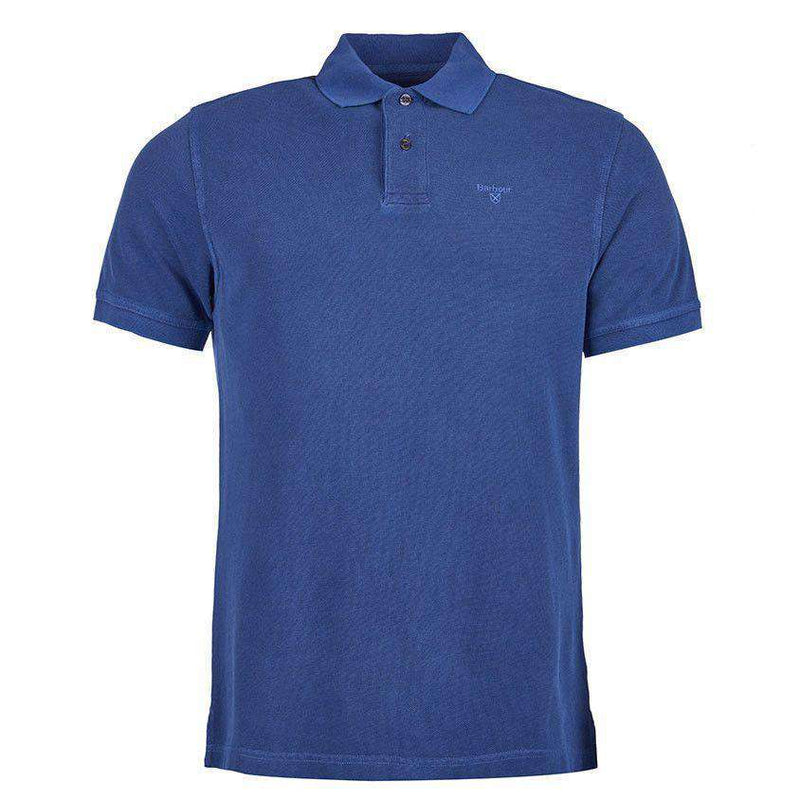 Barbour Washed Sports Polo in Navy – Country Club Prep