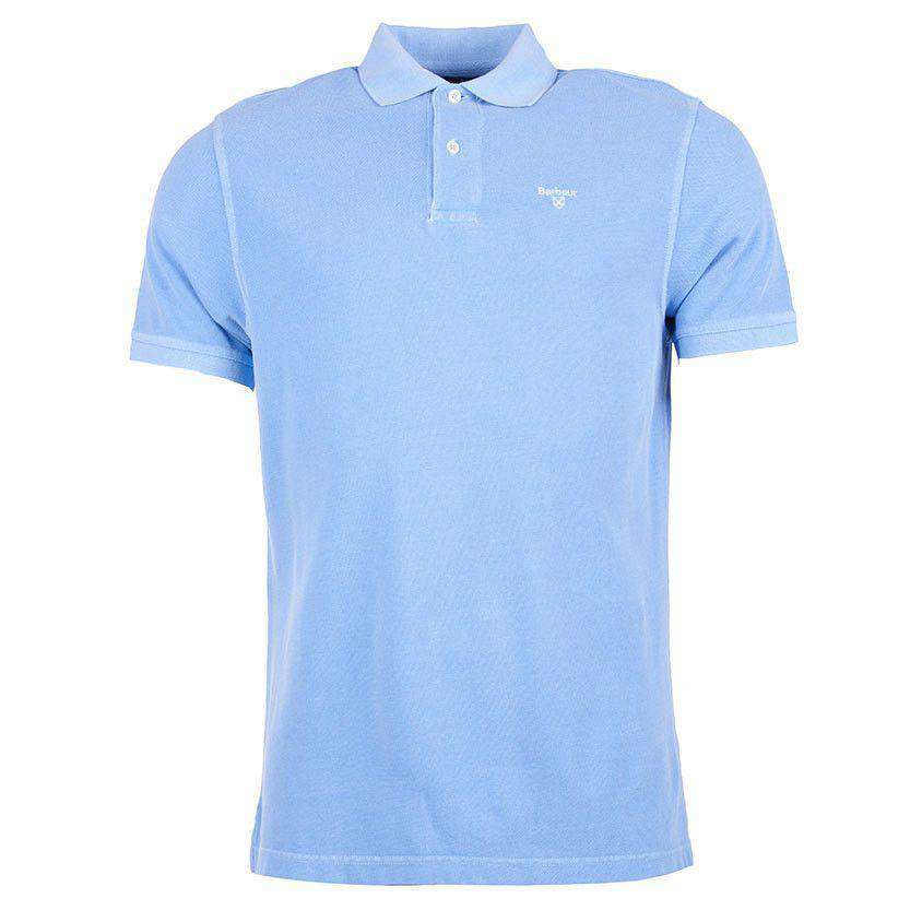 Washed Sports Polo in Sky Blue by Barbour - Country Club Prep