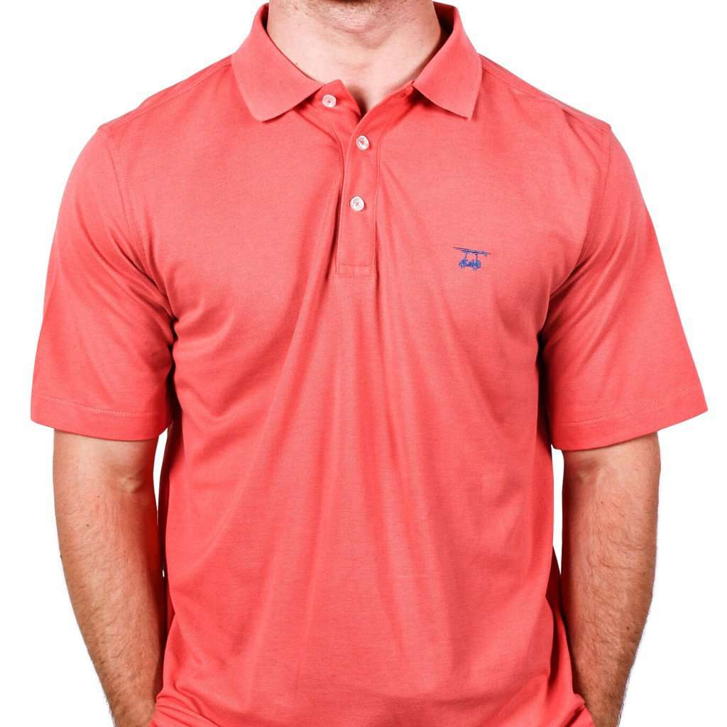 West Beach Polo in Coral by Bald Head Blues - Country Club Prep