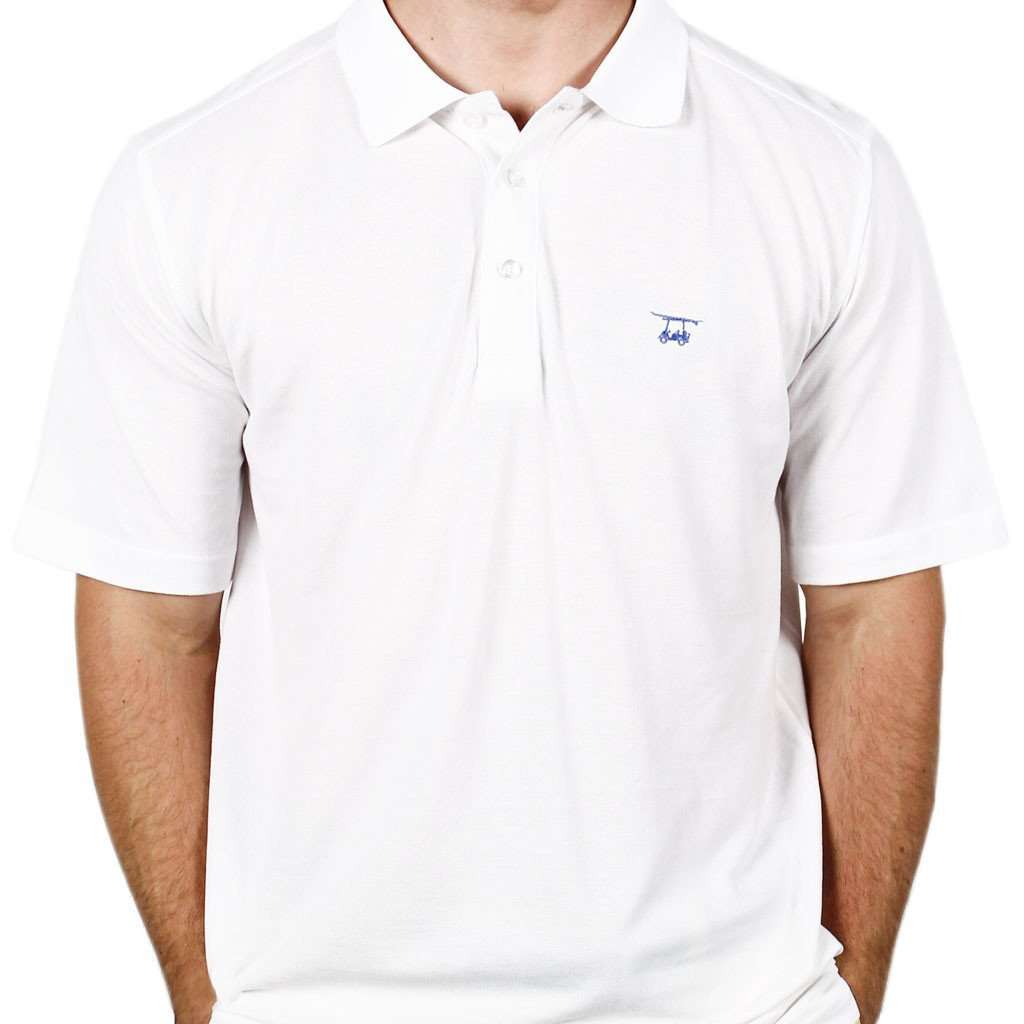 West Beach Polo in White by Bald Head Blues - Country Club Prep
