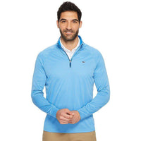 Custom Golf Pivot Quarter Zip in Spinnaker by Vineyard Vines - Country Club Prep