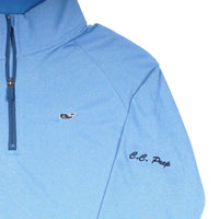 Custom Golf Pivot Quarter Zip in Spinnaker by Vineyard Vines - Country Club Prep