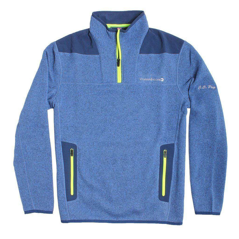 Custom Performance Sweater Fleece Shep Shirt in Moonshine by Vineyard Vines - Country Club Prep