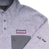 Custom Snap Placket Fleece in Gray Heather by Vineyard Vines - Country Club Prep