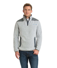 Custom Sweater Fleece Shep Shirt in Gray Heather by Vineyard Vines - Country Club Prep