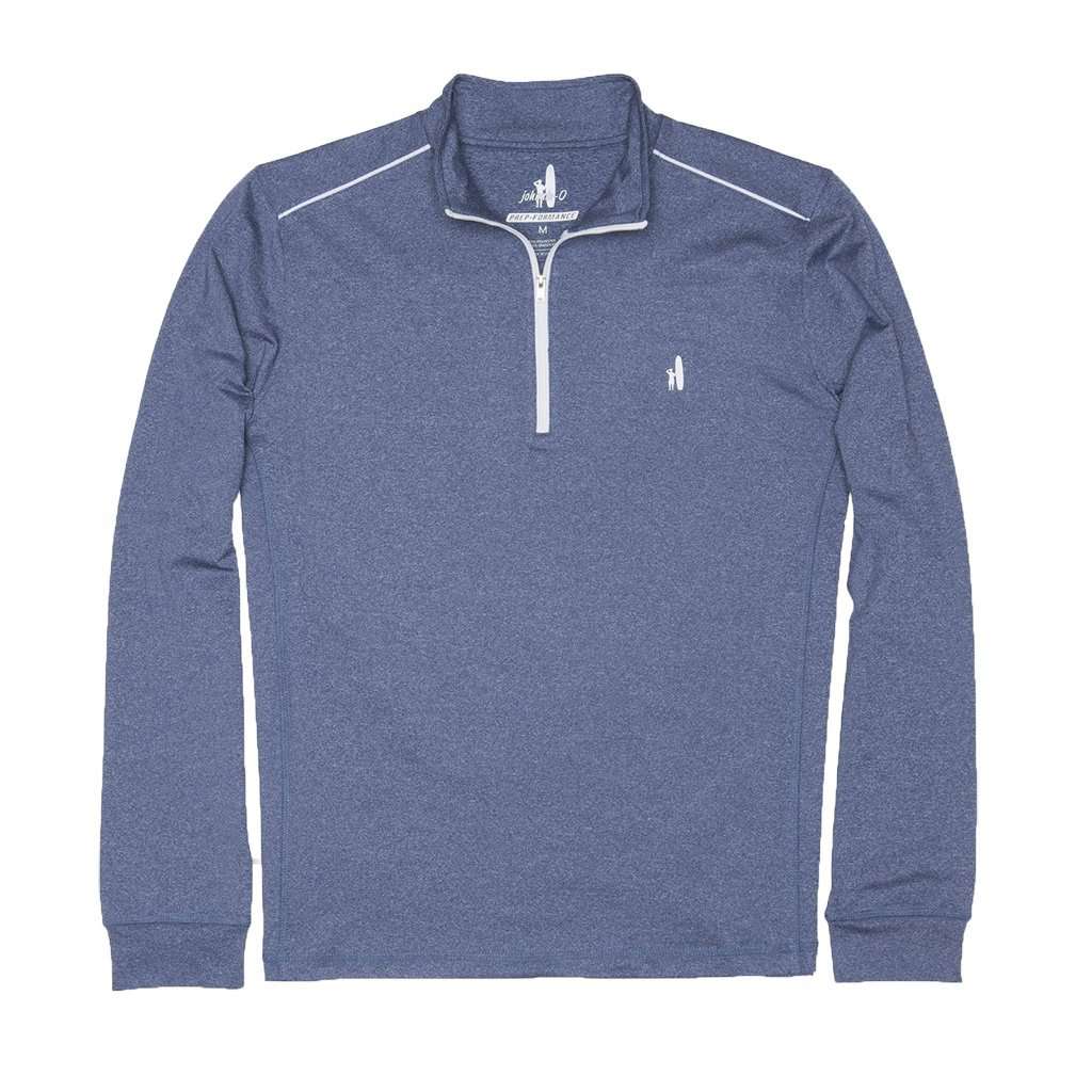 Lammie 1/4 Zip Prep-Formance Pullover in Lake by Johnnie-O - Country Club Prep