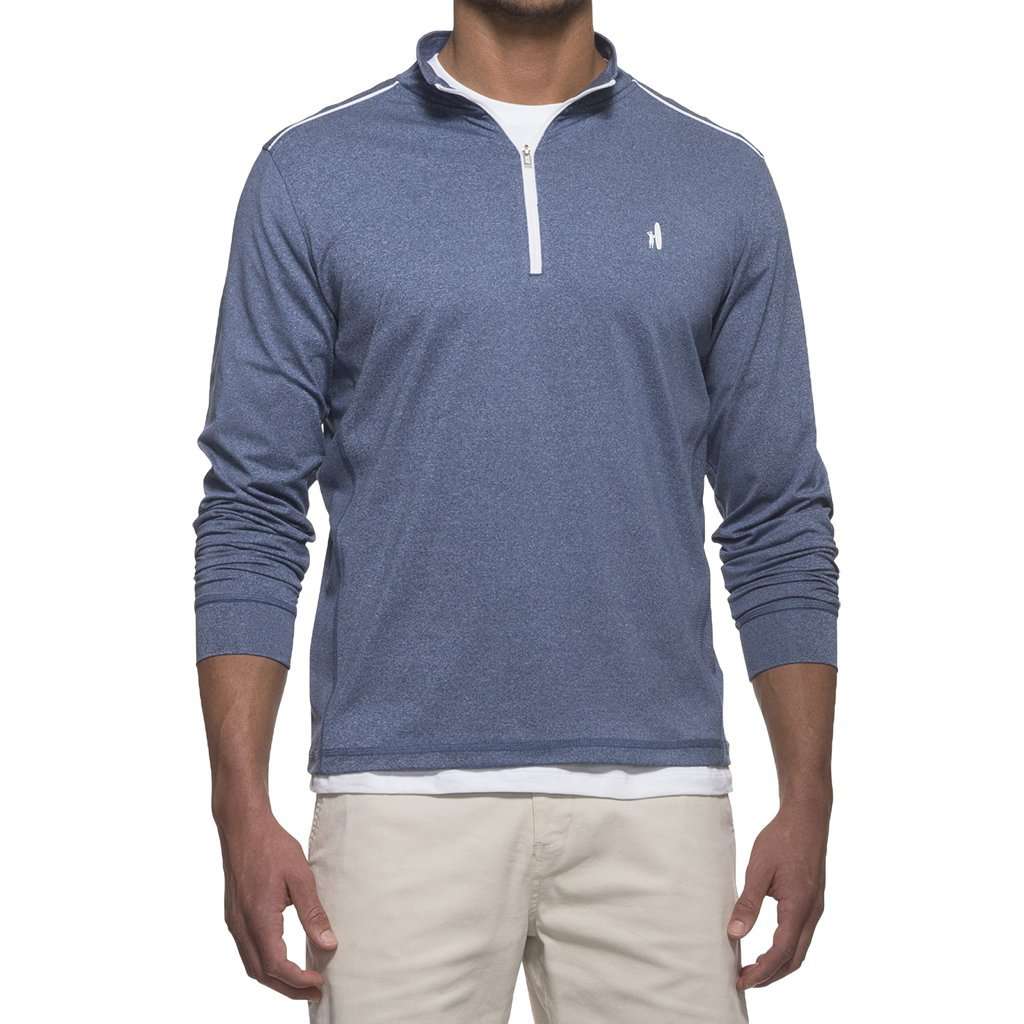 Lammie 1/4 Zip Prep-Formance Pullover in Lake by Johnnie-O - Country Club Prep