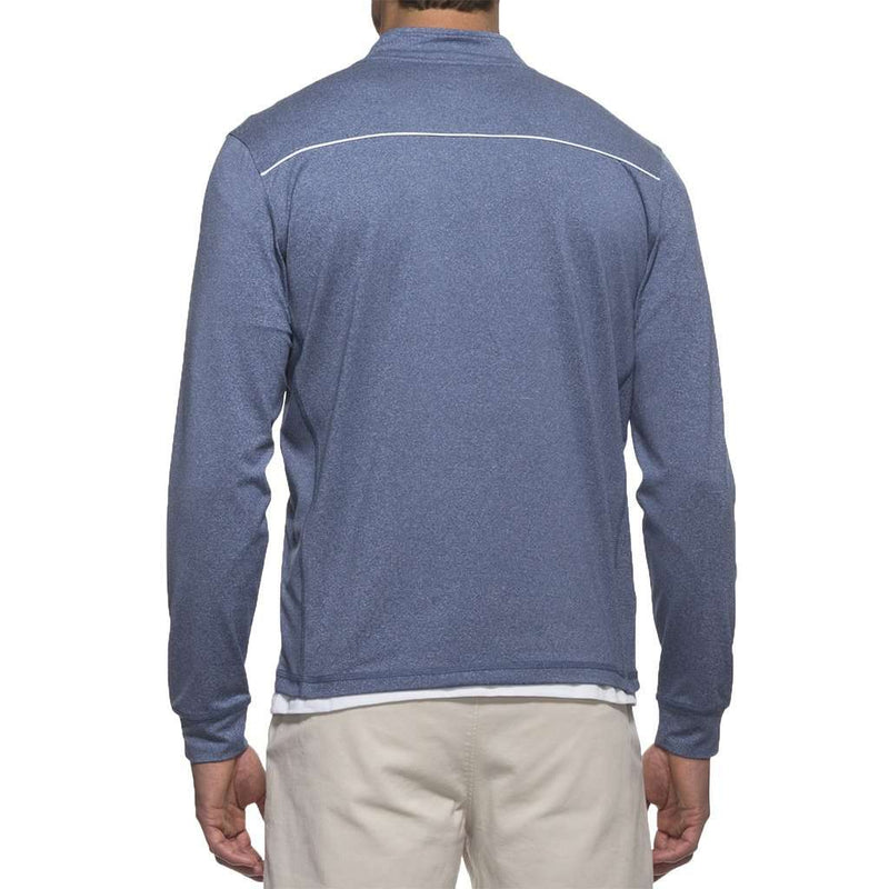Lammie 1/4 Zip Prep-Formance Pullover in Lake by Johnnie-O - Country Club Prep