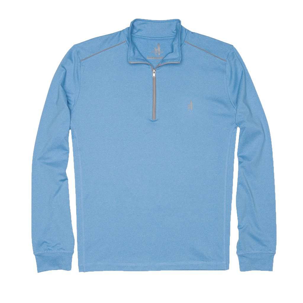 Lammie 1/4 Zip Prep-Formance Pullover in Light Blue by Johnnie-O - Country Club Prep