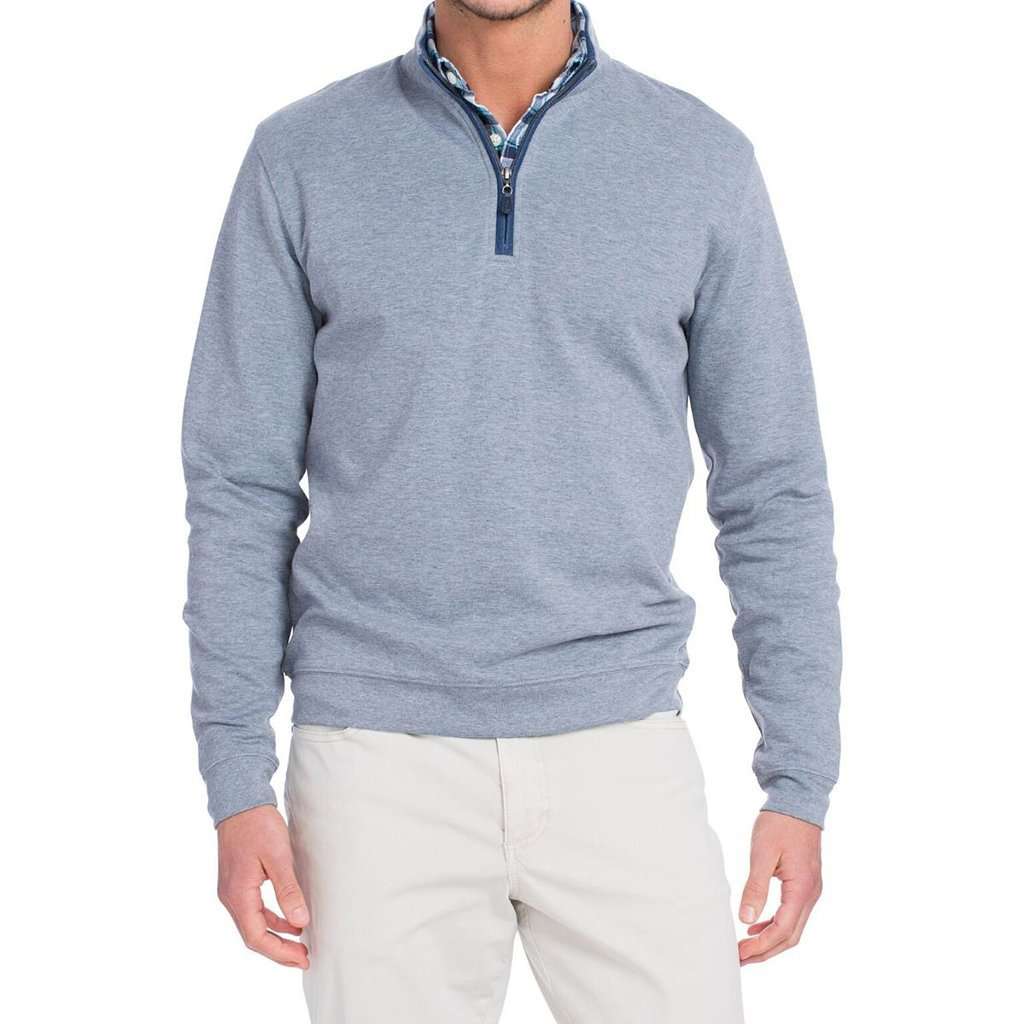 Sully 1/4 Zip Performance Pullover in Meteor by Johnnie-O - Country Club Prep