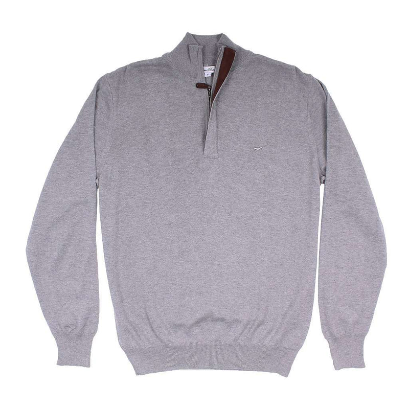 The Hayward 1/4 Zip in Grey by Southern Point Co. - Country Club Prep