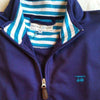 19th Hole Quarter- Zip Pullover in Blue by Bald Head Blues - Country Club Prep