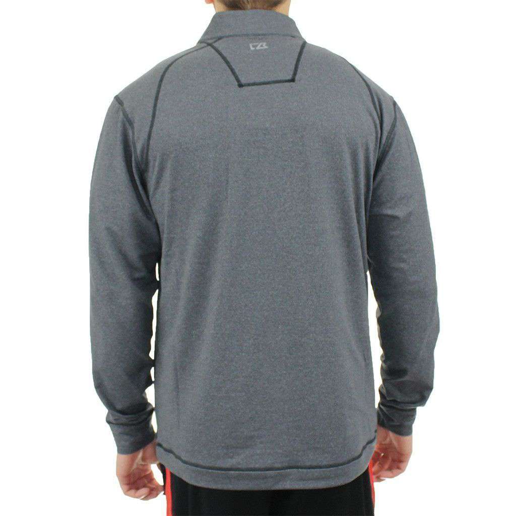 Alabama Drytec Topspin Half Zip Pullover in Charcoal by Cutter & Buck - Country Club Prep