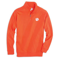 Clemson University Gameday Skipjack 1/4 Zip Pullover in Endzone Orange by Southern Tide - Country Club Prep