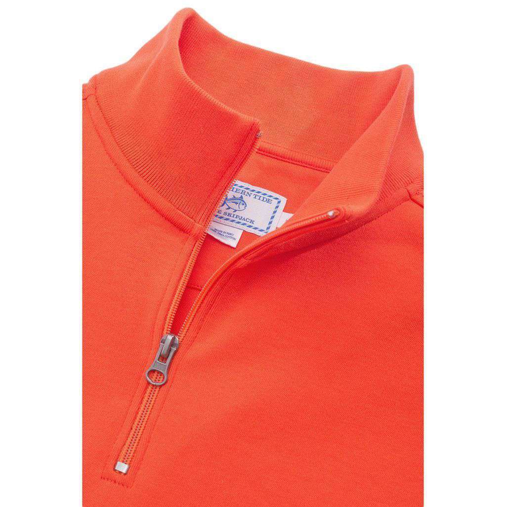 Clemson University Gameday Skipjack 1/4 Zip Pullover in Endzone Orange by Southern Tide - Country Club Prep