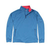 Custom Nine Mile Performance 1/4 Zip in Azure Blue by Vineyard Vines - Country Club Prep