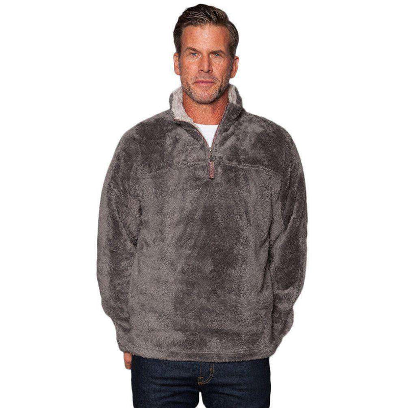 True Grit Double Plush 1/2 Zip Pullover in Charcoal – Country Club Prep