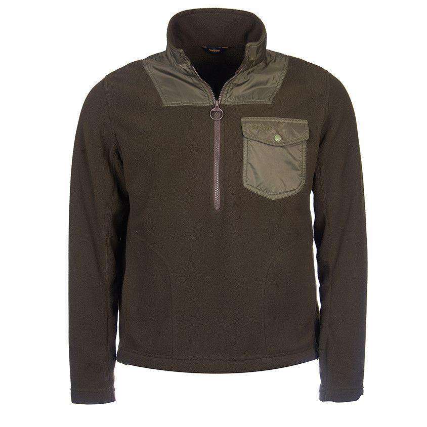 Farimond Fleece Pullover in Olive by Barbour - Country Club Prep