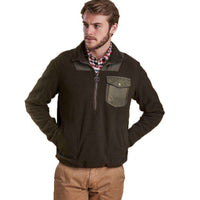 Farimond Fleece Pullover in Olive by Barbour - Country Club Prep