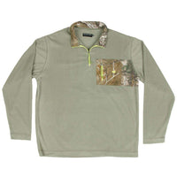 FieldTec Dune Pullover in Sandstone with Camo Pocket by Southern Marsh - Country Club Prep