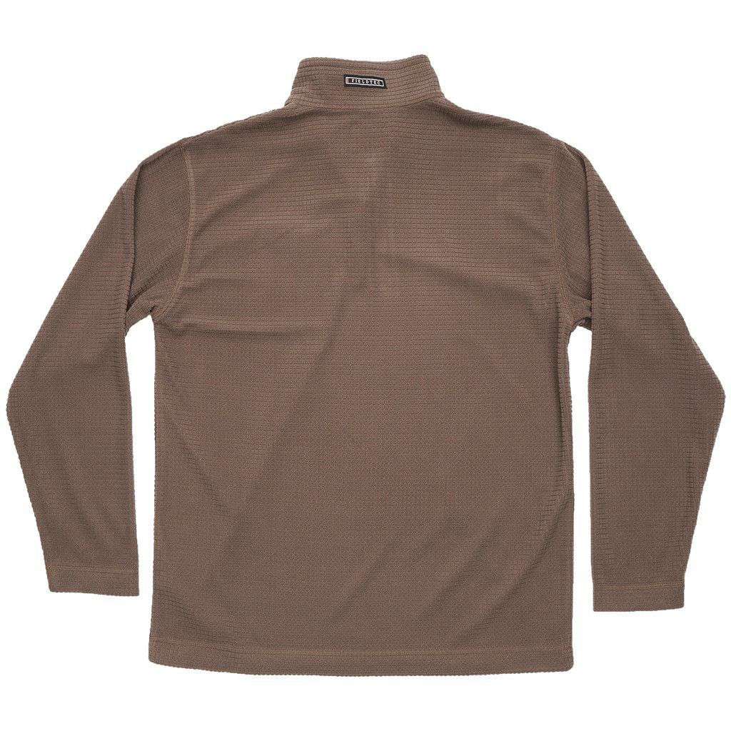 FieldTec Dune Pullover in Stone Brown with Camo Pocket by Southern Marsh - Country Club Prep