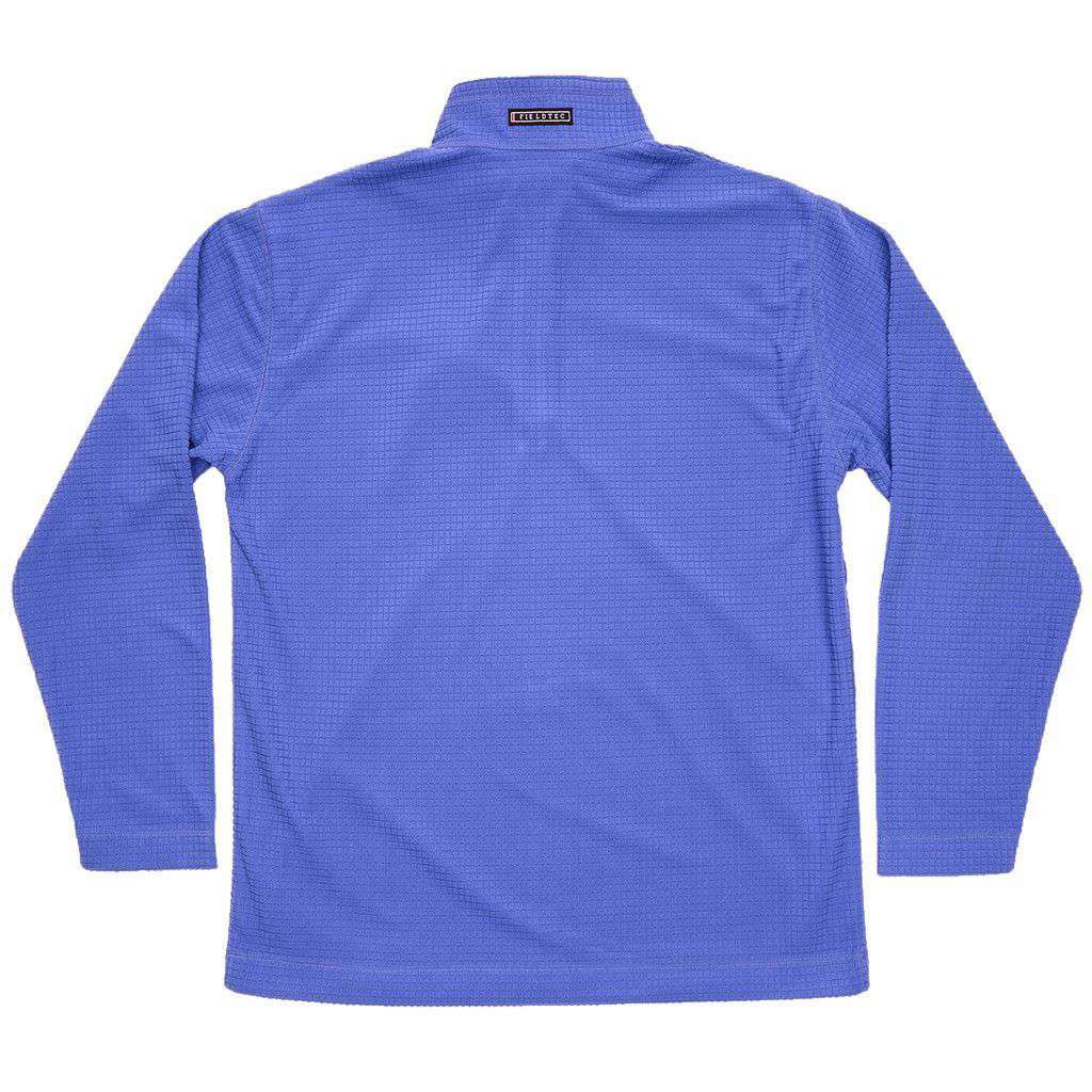 FieldTec Dune Pullover in Washed Blue with Seersucker Pocket by Southern Marsh - Country Club Prep