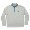 FieldTec Woodford Snap Pullover in Avalanche Gray by Southern Marsh - Country Club Prep