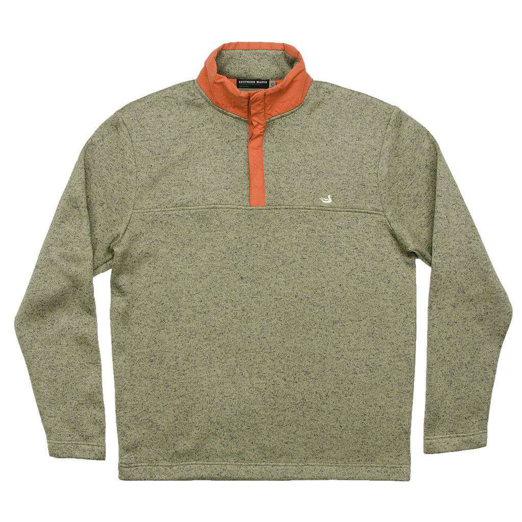 FieldTec Woodford Snap Pullover in Sandstone by Southern Marsh - Country Club Prep